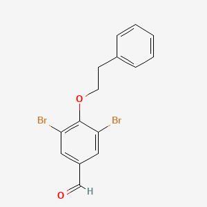 molecular formula C15H12Br2O2 B14885470 3,5-Dibromo-4-(2-phenylethoxy)benzaldehyde 