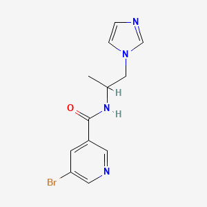 n-(1-(1h-Imidazol-1-yl)propan-2-yl)-5-bromonicotinamide