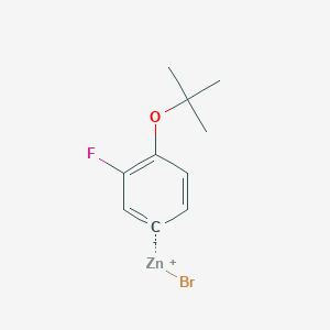 (4-t-Butoxy-3-fluorophenyl)Zinc bromide