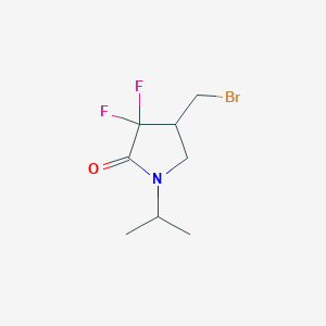 4-(Bromomethyl)-3,3-difluoro-1-isopropylpyrrolidin-2-one