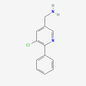 (5-Chloro-6-phenylpyridin-3-yl)methanamine