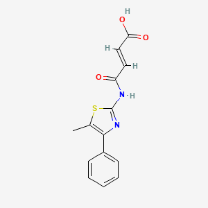 molecular formula C14H12N2O3S B14885531 (2E)-4-[(5-methyl-4-phenyl-1,3-thiazol-2-yl)amino]-4-oxobut-2-enoic acid 