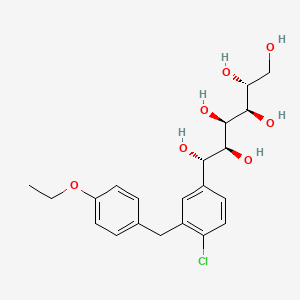 molecular formula C21H27ClO7 B14885534 (1S,2S,3R,4R,5R)-1-(4-Chloro-3-(4-ethoxybenzyl)phenyl)hexane-1,2,3,4,5,6-hexaol 