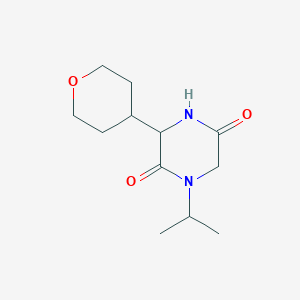 1-isopropyl-3-(tetrahydro-2H-pyran-4-yl)piperazine-2,5-dione