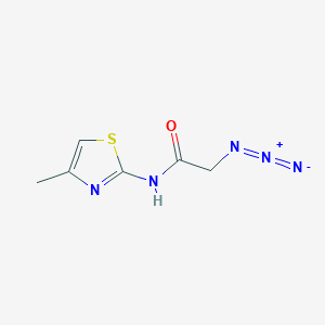 molecular formula C6H7N5OS B1488555 2-azido-N-(4-methyl-1,3-thiazol-2-yl)acetamide CAS No. 1249809-18-4
