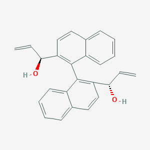 molecular formula C26H22O2 B14885565 (1S,1'S)-1,1'-([1,1'-binaphthalene]-2,2'-diyl)bis(prop-2-en-1-ol) 