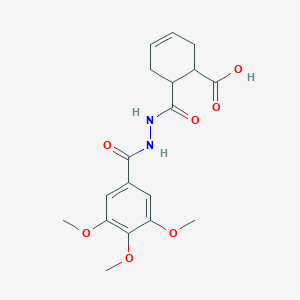 6-[[(3,4,5-trimethoxybenzoyl)amino]carbamoyl]cyclohex-3-ene-1-carboxylic Acid