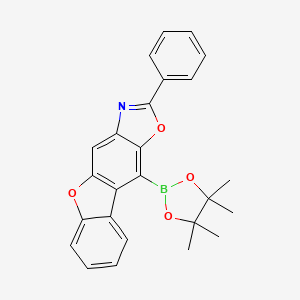 2-Phenyl-10-(4,4,5,5-tetramethyl-1,3,2-dioxaborolan-2-yl)benzo[2,3]benzofuro[6,5-d]oxazole