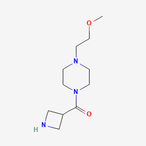 molecular formula C11H21N3O2 B1488559 Azetidin-3-yl(4-(2-methoxyethyl)piperazin-1-yl)methanone CAS No. 1832045-88-1