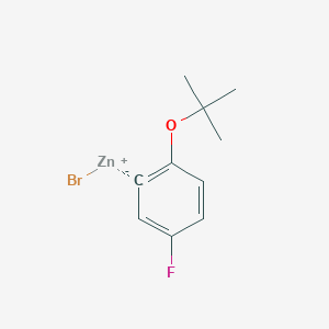 (2-t-Butoxy-5-fluorophenyl)Zinc bromide