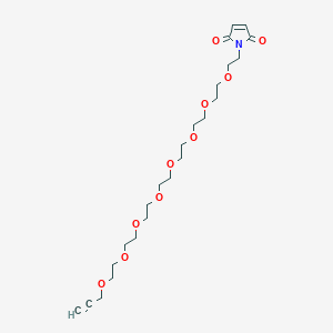 molecular formula C23H37NO10 B14885607 Mal-PEG8-Propargyl 