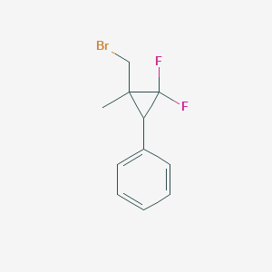 (2-(Bromomethyl)-3,3-difluoro-2-methylcyclopropyl)benzene