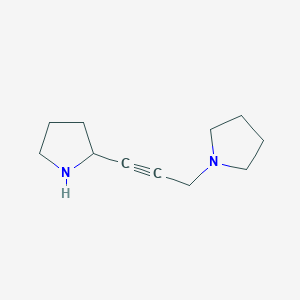 molecular formula C11H18N2 B14885623 1-(3-(Pyrrolidin-2-yl)prop-2-yn-1-yl)pyrrolidine 