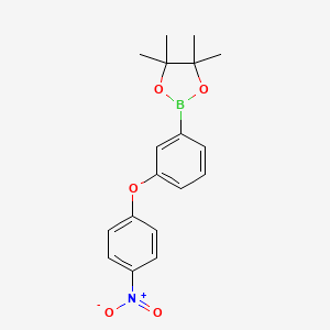 4,4,5,5-Tetramethyl-2-(3-(4-nitrophenoxy)phenyl)-1,3,2-dioxaborolane