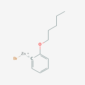 molecular formula C11H15BrOZn B14885646 2-n-PentyloxyphenylZinc bromide 