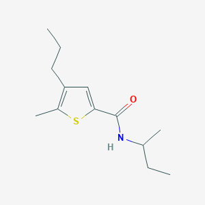 molecular formula C13H21NOS B14885653 n-(Sec-butyl)-5-methyl-4-propylthiophene-2-carboxamide 