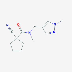 1-Cyano-N-methyl-N-((1-methyl-1h-pyrazol-4-yl)methyl)cyclopentane-1-carboxamide