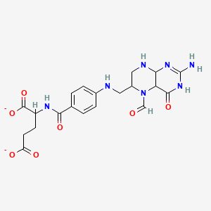 2-{[(4-{[(2-Amino-5-formyl-4-oxo-1,4,4a,5,6,7,8,8a-octahydropteridin-6-yl)methyl]amino}phenyl)carbonyl]amino}pentanedioate