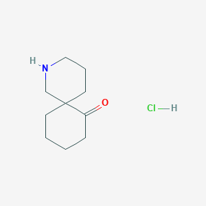 molecular formula C10H18ClNO B14885677 2-Azaspiro[5.5]undecan-7-one hydrochloride 