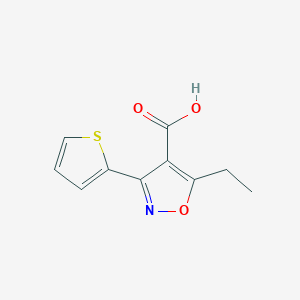 5-Ethyl-3-(thiophen-2-yl)isoxazole-4-carboxylic acid