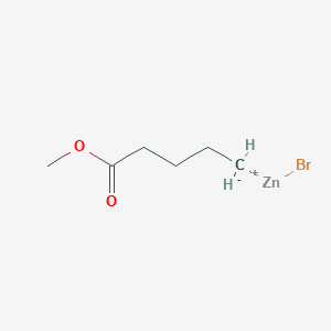 molecular formula C6H11BrO2Zn B14885680 5-Methoxy-5-oxopentylZinc bromide 