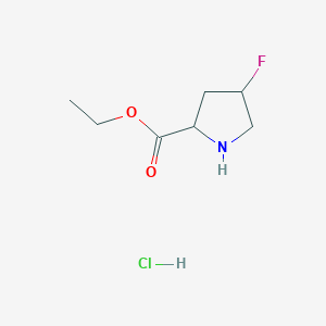 Ethyl 4-fluoropyrrolidine-2-carboxylate hydrochloride