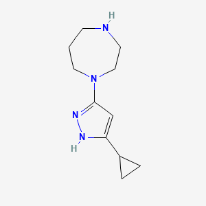 1-(5-Cyclopropyl-1H-pyrazol-3-yl)-1,4-diazepane