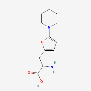 2-Amino-3-(5-(piperidin-1-yl)furan-2-yl)propanoic acid