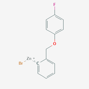 molecular formula C13H10BrFOZn B14885774 2-[(4'-Fluorophenoxy)methyl]phenylZinc bromide 