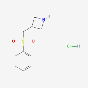 molecular formula C10H14ClNO2S B1488582 3-((Phenylsulfonyl)methyl)azetidine hydrochloride CAS No. 2098048-67-8