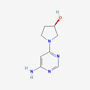 molecular formula C8H12N4O B1488585 (R)-1-(6-aminopyrimidin-4-yl)pyrrolidin-3-ol CAS No. 1841593-26-7