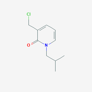 molecular formula C10H14ClNO B14885858 3-(chloromethyl)-1-isobutylpyridin-2(1H)-one 