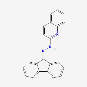 molecular formula C22H15N3 B14885864 2-[2-(9H-fluoren-9-ylidene)hydrazinyl]quinoline 