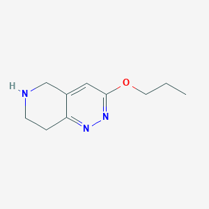 molecular formula C10H15N3O B1488588 3-Propoxy-5,6,7,8-tetrahydropyrido[4,3-c]pyridazine CAS No. 1936403-29-0
