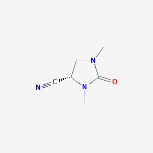 molecular formula C6H9N3O B14885926 (S)-1,3-dimethyl-2-oxoimidazolidine-4-carbonitrile 