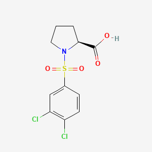 molecular formula C11H11Cl2NO4S B14885938 ((3,4-Dichlorophenyl)sulfonyl)-L-proline 