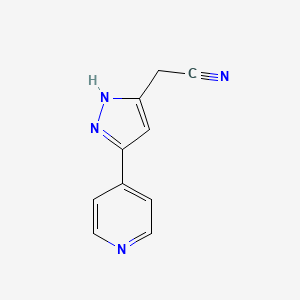 5-(4-Pyridyl)-1H-pyrazole-3-acetonitrile