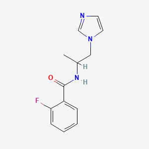 n-(1-(1h-Imidazol-1-yl)propan-2-yl)-2-fluorobenzamide