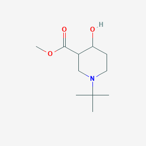 molecular formula C11H21NO3 B1488601 Methyl 1-(tert-butyl)-4-hydroxypiperidine-3-carboxylate CAS No. 2092547-99-2