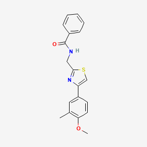 N-{[4-(4-methoxy-3-methylphenyl)-1,3-thiazol-2-yl]methyl}benzamide