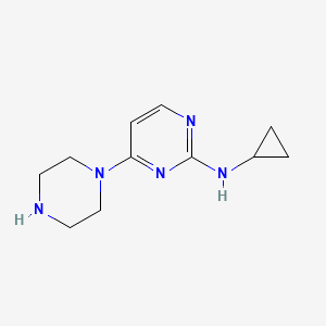 N-cyclopropyl-4-(piperazin-1-yl)pyrimidin-2-amine