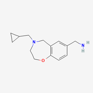 (4-(Cyclopropylmethyl)-2,3,4,5-tetrahydrobenzo[f][1,4]oxazepin-7-yl)methanamine