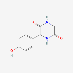 3-(4-Hydroxyphenyl)piperazine-2,5-dione