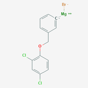 molecular formula C13H9BrCl2MgO B14886144 3-(2,4-Dichlorophenoxymethyl)phenylmagnesium bromide 