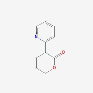 molecular formula C10H11NO2 B1488615 3-(Pyridin-2-yl)tetrahydro-2H-pyran-2-one CAS No. 1822679-87-7