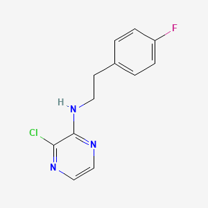 molecular formula C12H11ClFN3 B1488617 3-氯-N-[2-(4-氟苯基)乙基]吡嗪-2-胺 CAS No. 1284971-36-3