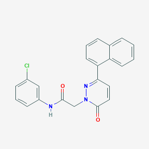 N-(3-chlorophenyl)-2-(3-(naphthalen-1-yl)-6-oxopyridazin-1(6H)-yl)acetamide