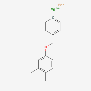 molecular formula C15H15BrMgO B14886177 4-(3,4-Dimethylphenoxymethyl)phenylmagnesium bromide 