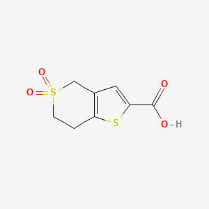 5,5-dioxo-4H,6H,7H-5lambda6-thieno[3,2-c]thiopyran-2-carboxylic acid