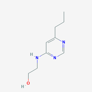 molecular formula C9H15N3O B1488619 2-[(6-Propylpyrimidin-4-yl)amino]ethan-1-ol CAS No. 1249429-79-5